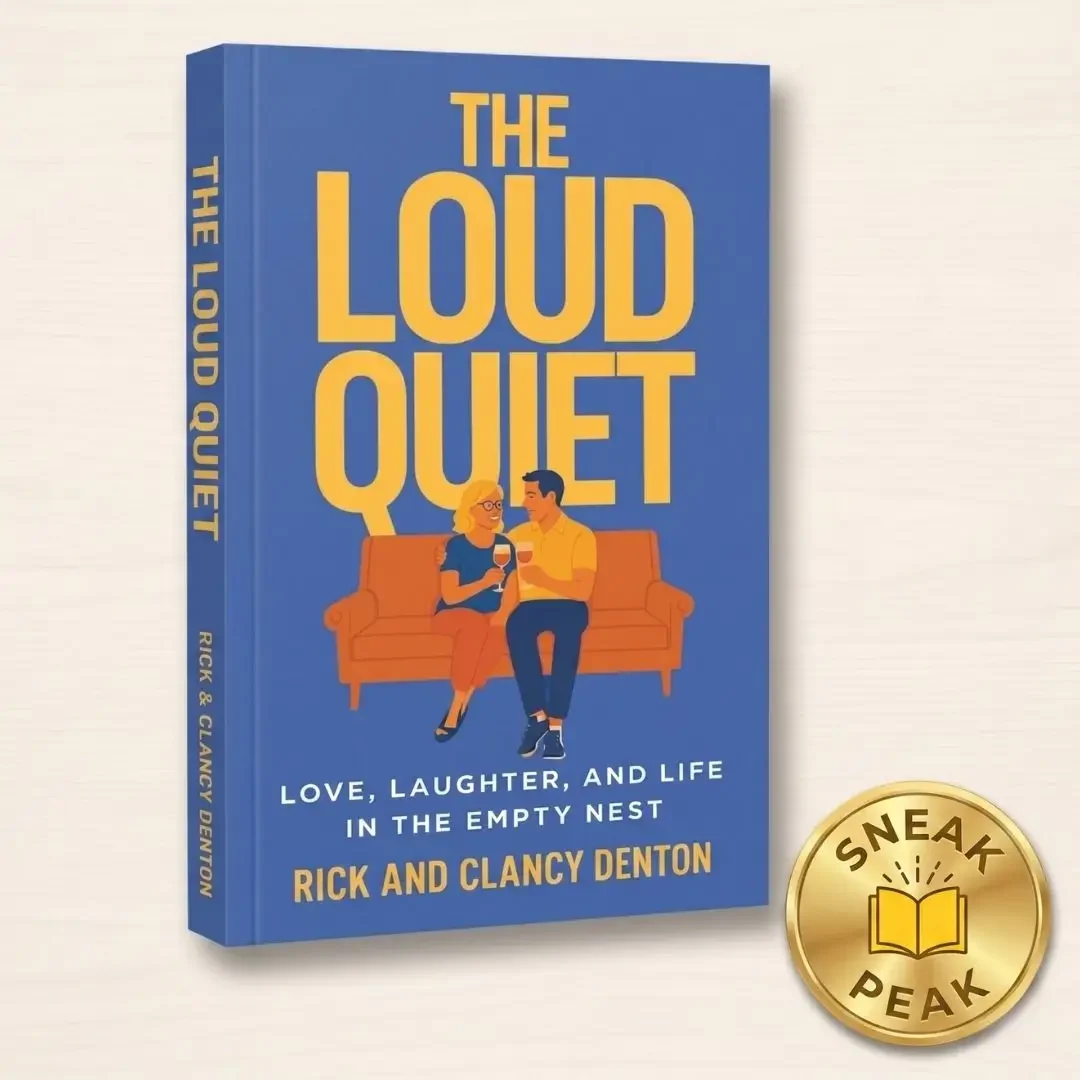 The Loud Quiet Love Laughter and Life in the Empty Nest book cook and sneak peak badge